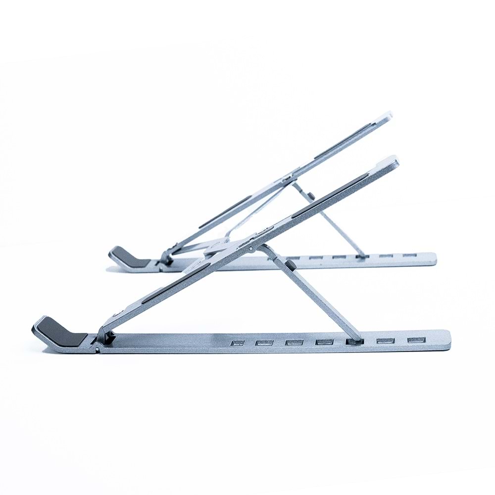 4BH31G Gri Laptop Standı – Metal, Katlanabilir & Ergonomik Tasarım