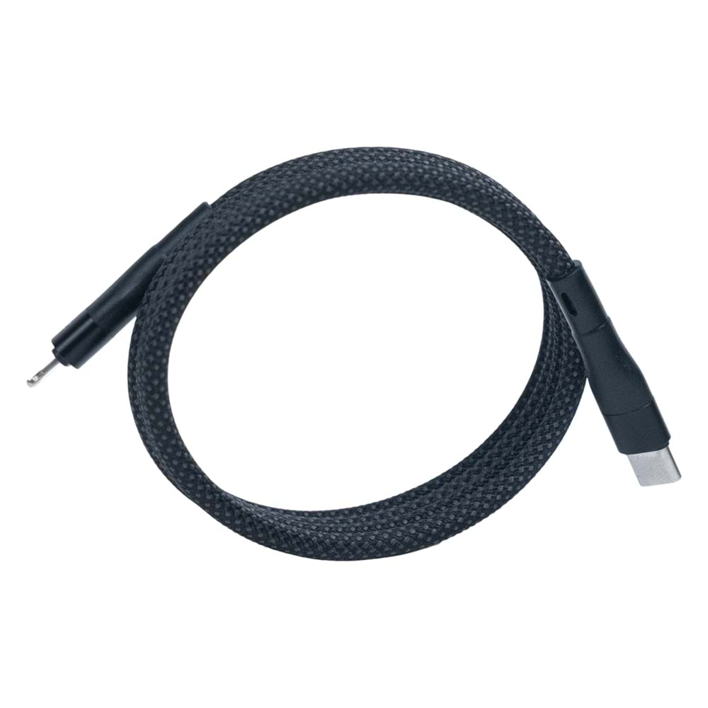 KS-CL01 Siyah Manyetik USB-C›Lightning Kablosu – 1 m, Süper Hızlı Şarj
