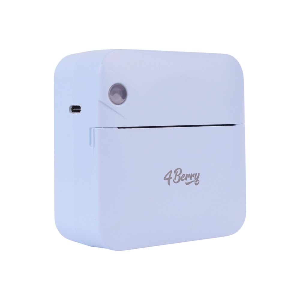 C17M Mavi Mini Bluetooth Yazıcı – Termal, Portable, Kartuşsuz Baskı