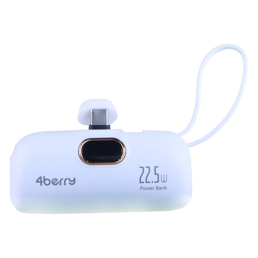 DX269B Beyaz Powerbank – 5.000 mAh, 22.5 W Type-C Hızlı Şarj