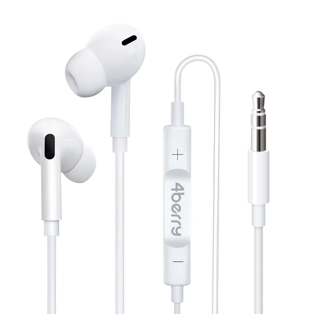 PC03 KABLOLU KULAKLIK PLASTIK BAŞLIK JACK 3.5 BEYAZ