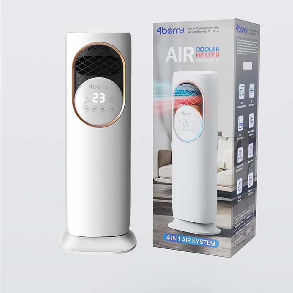 4 IN 1 - HAVA SOĞUTUCU-ISITICI-NEMLENDİRİCİ-UV