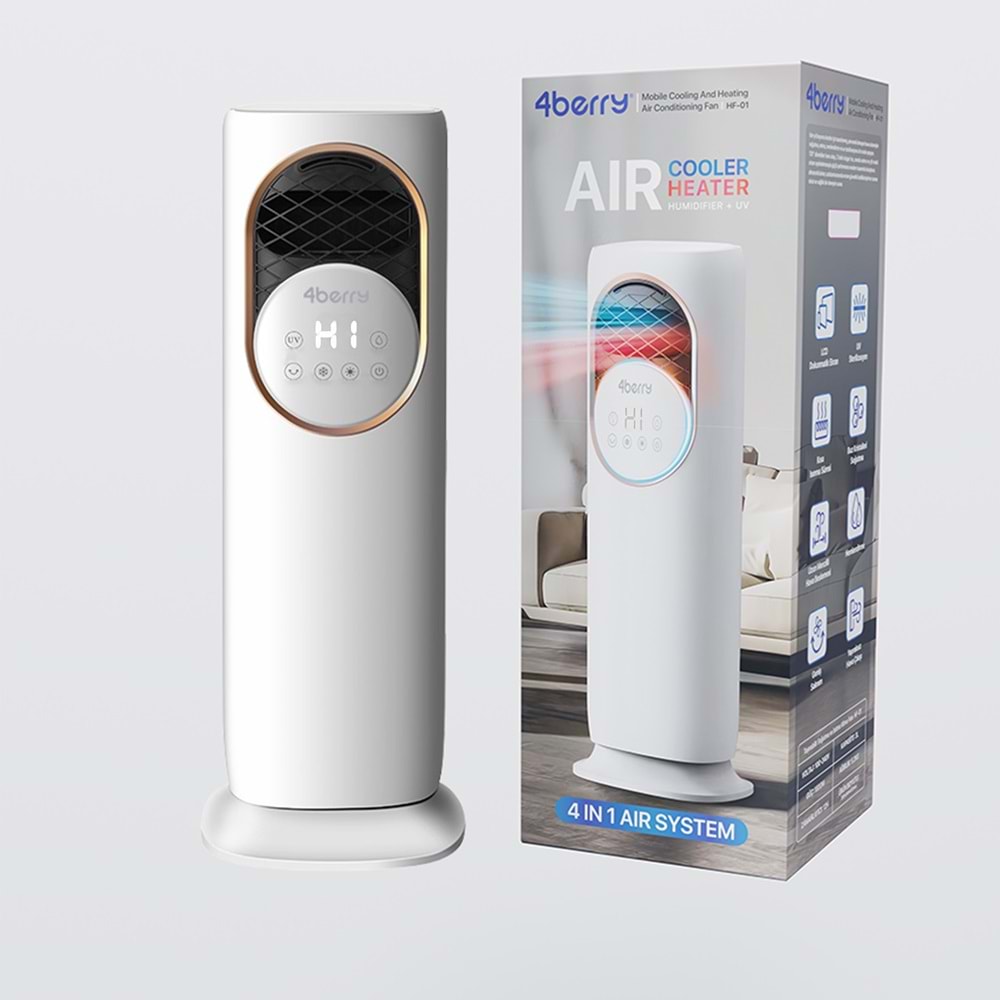 4 IN 1 - HAVA SOĞUTUCU-ISITICI-NEMLENDİRİCİ-UV