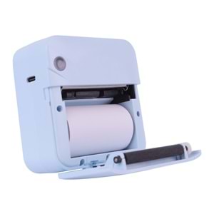 C17M Mavi Mini Bluetooth Yazıcı – Termal, Portable, Kartuşsuz Baskı