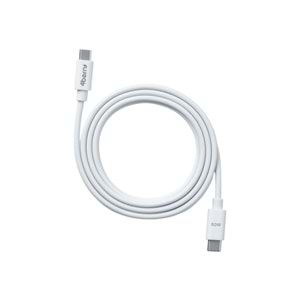 ECO-CCT Beyaz USB-C-C Kablo – 1.2 m, 60 W Hızlı Şarj