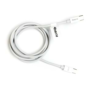ECO-CCT Beyaz USB-C-C Kablo – 1.2 m, 60 W Hızlı Şarj