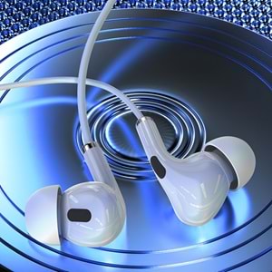 PC01 KABLOLU KULAKLIK PLASTIK BAŞLIK TYPE-C BEYAZ