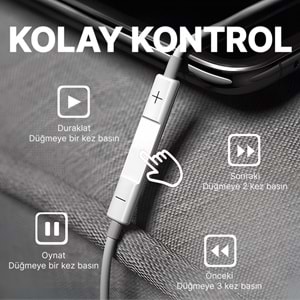 PS02 KABLOLU KULAKLIK LIGHTNING BEYAZ