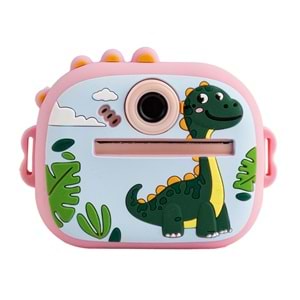 M5 Taşınabilir Fotoğraf Yazıcı ve Kamera DİNOZOR Pembe