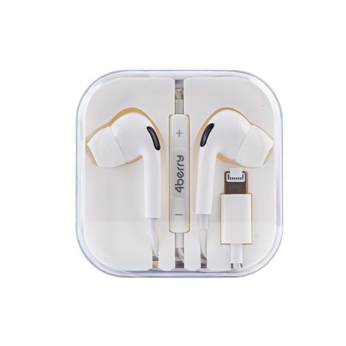 PC02 KABLOLU KULAKLIK PLASTIK BAŞLIK LIGHTNING BEYAZ