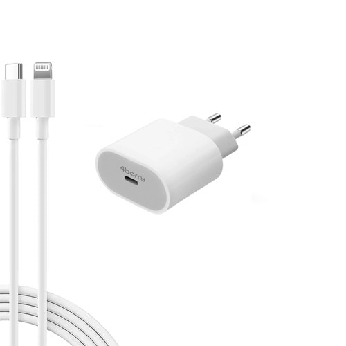 HM26 ECO Bundle 20W PD Hızlı Şarj Cihazı + Type-C to Lightning Kablo | iPhone Uyumlu, Güvenli Şarj