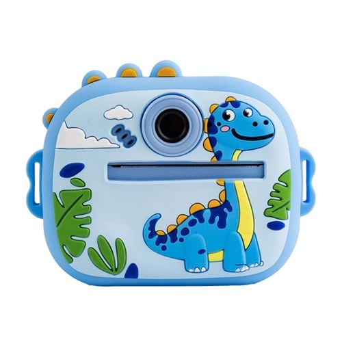 M5 Taşınabilir Fotoğraf Yazıcı ve Kamera DİNOZOR Mavi