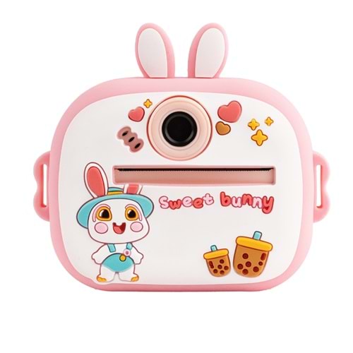 Q7 Taşınabilir Fotoğraf Yazıcı ve Kamera BUNNY PEMPE