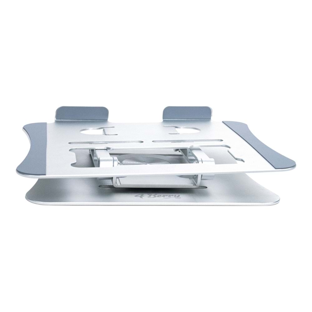 G68G Gri Notebook Standı – Metal, 360° Döner, Yükseklik & Açı Ayarlı Ergonomi