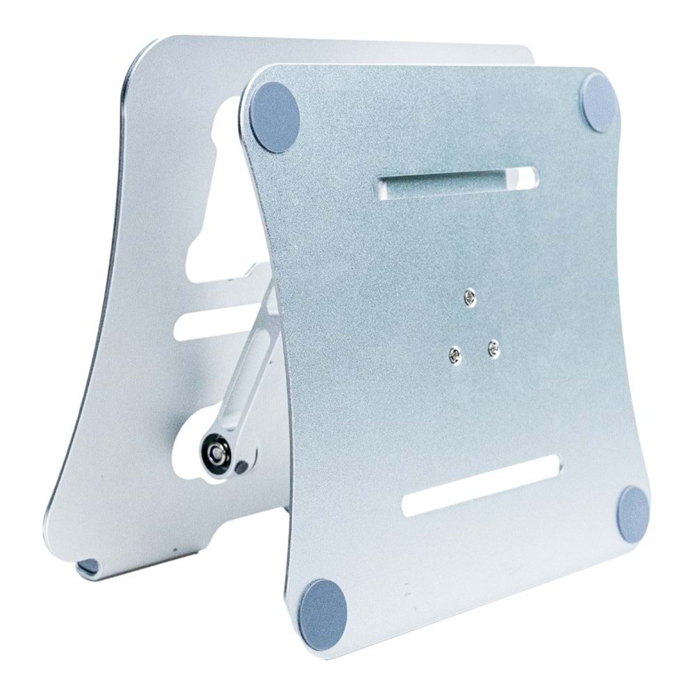 G68G Gri Notebook Standı – Metal, 360° Döner, Yükseklik & Açı Ayarlı Ergonomi