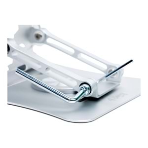 G68G Gri Notebook Standı – Metal, 360° Döner, Yükseklik & Açı Ayarlı Ergonomi