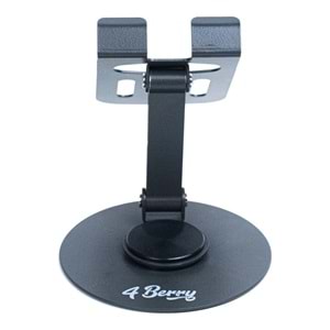 K13 Gri Telefon Standı – Metal, 360° Döner, Ayarlanabilir Yükseklik