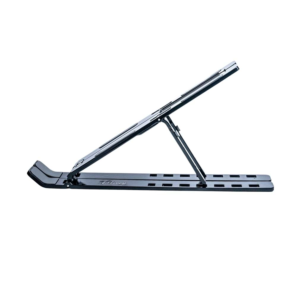 4BH31G Siyah Laptop Standı – Metal, Katlanabilir & Ergonomik Tasarım