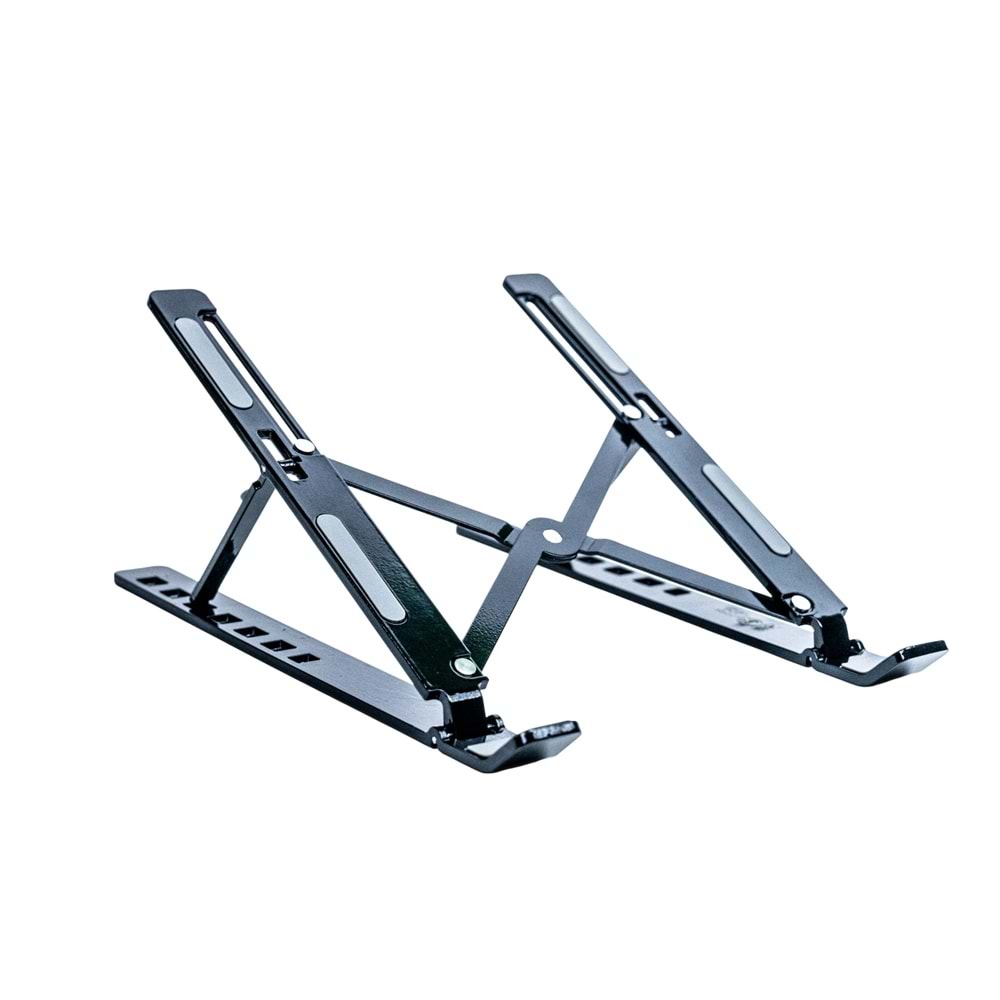 4BH31G Siyah Laptop Standı – Metal, Katlanabilir & Ergonomik Tasarım