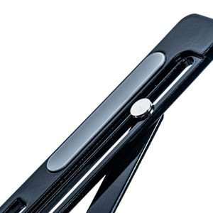 4BH31G Siyah Laptop Standı – Metal, Katlanabilir & Ergonomik Tasarım
