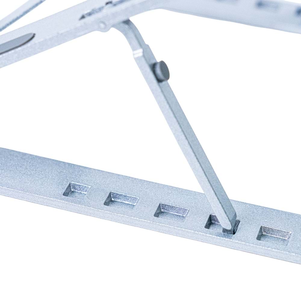 4BH31G Gri Laptop Standı – Metal, Katlanabilir & Ergonomik Tasarım