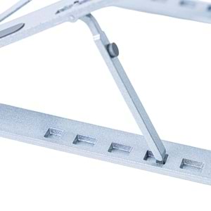 4BH31G Gri Laptop Standı – Metal, Katlanabilir & Ergonomik Tasarım