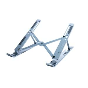 4BH31G Gri Laptop Standı – Metal, Katlanabilir & Ergonomik Tasarım