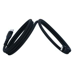 KS-CL01 Siyah Manyetik USB-C›Lightning Kablosu – 1 m, Süper Hızlı Şarj