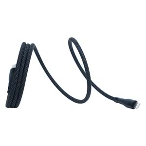 KS-CL01 Siyah Manyetik USB-C›Lightning Kablosu – 1 m, Süper Hızlı Şarj