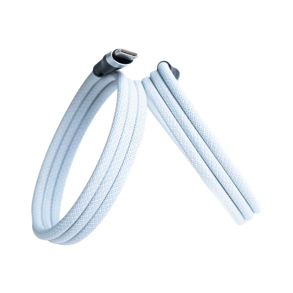 KS-CL01 Beyaz Manyetik USB-C-Lightning Kablosu – 1 m, Süper Hızlı Şarj