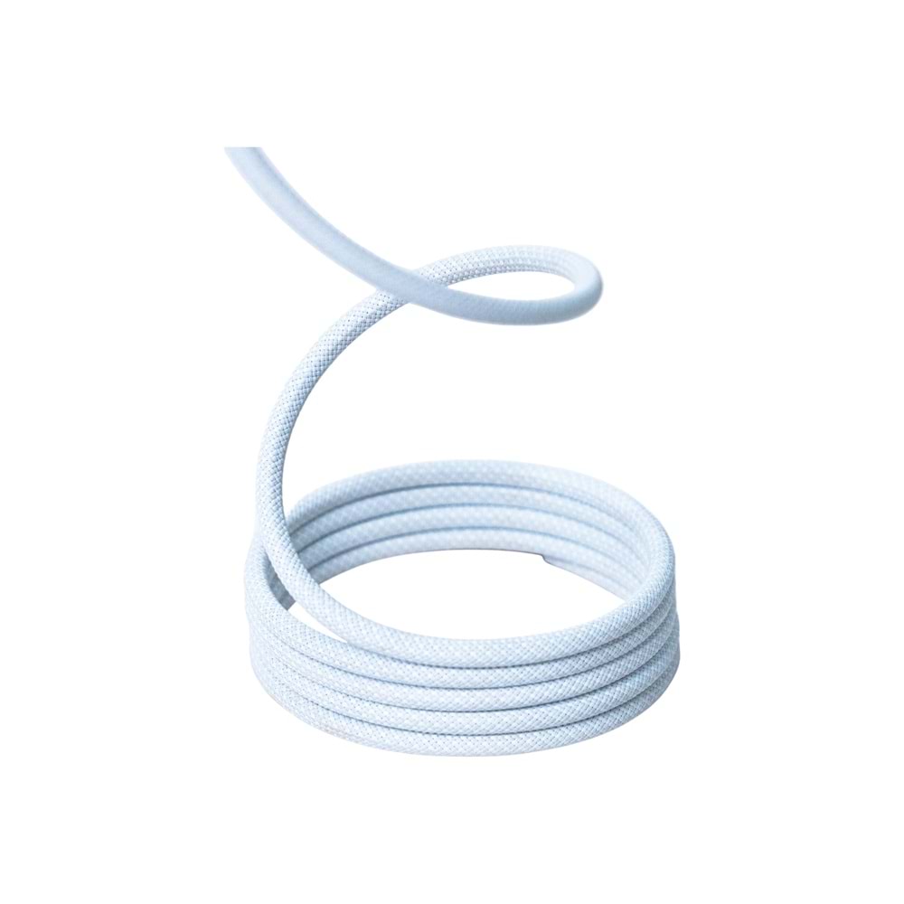 KS-CL01 Beyaz Manyetik USB-C-Lightning Kablosu – 1 m, Süper Hızlı Şarj
