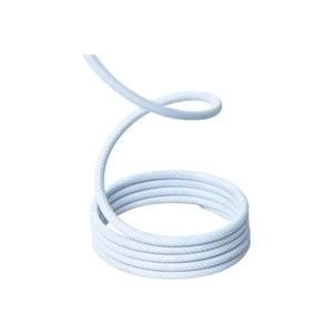 KS-CL01 Beyaz Manyetik USB-C-Lightning Kablosu – 1 m, Süper Hızlı Şarj