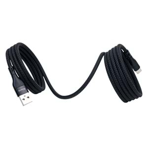 KS-AC01 Siyah Manyetik USB-C-USB-A Kablo – 1 m, Süper Hızlı Şarj