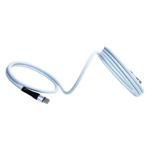 KS-AC01 Beyaz Manyetik USB-C-USB-A Kablo – 1 m, Süper Hızlı Şarj