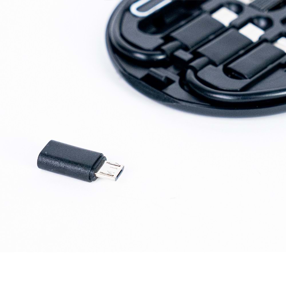 6'sı 1 Arada Kablo Seti Siyah 60W , Taşınabilir Çoklu Bağlantı Kiti SIYAH