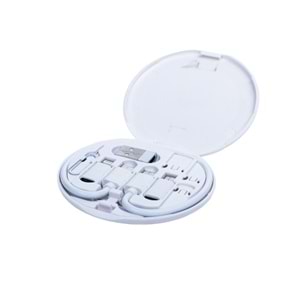 6'sı 1 Arada Kablo Seti Beyaz 60W , Taşınabilir Çoklu Bağlantı Kiti BEYAZ