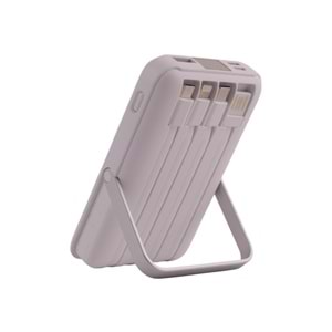 YM881B Beyaz Powerbank – 10.000 mAh 22.5W Hızlı Şarj, Magsafe Destekli