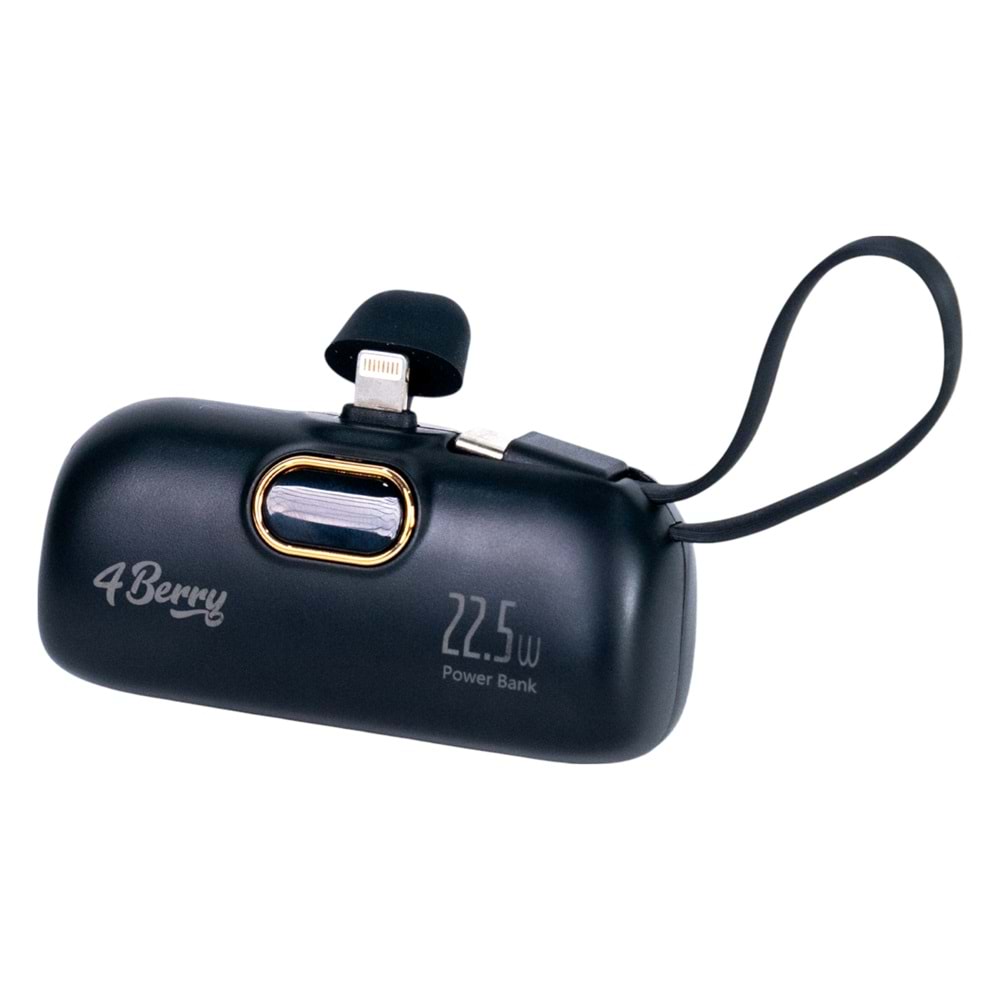 DX268Y Siyah Powerbank – 5.000 mAh, 22.5 W Lightning Hızlı Şarj