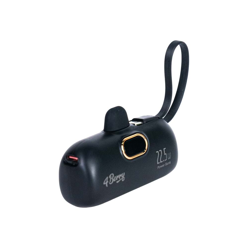 DX268Y Siyah Powerbank – 5.000 mAh, 22.5 W Lightning Hızlı Şarj