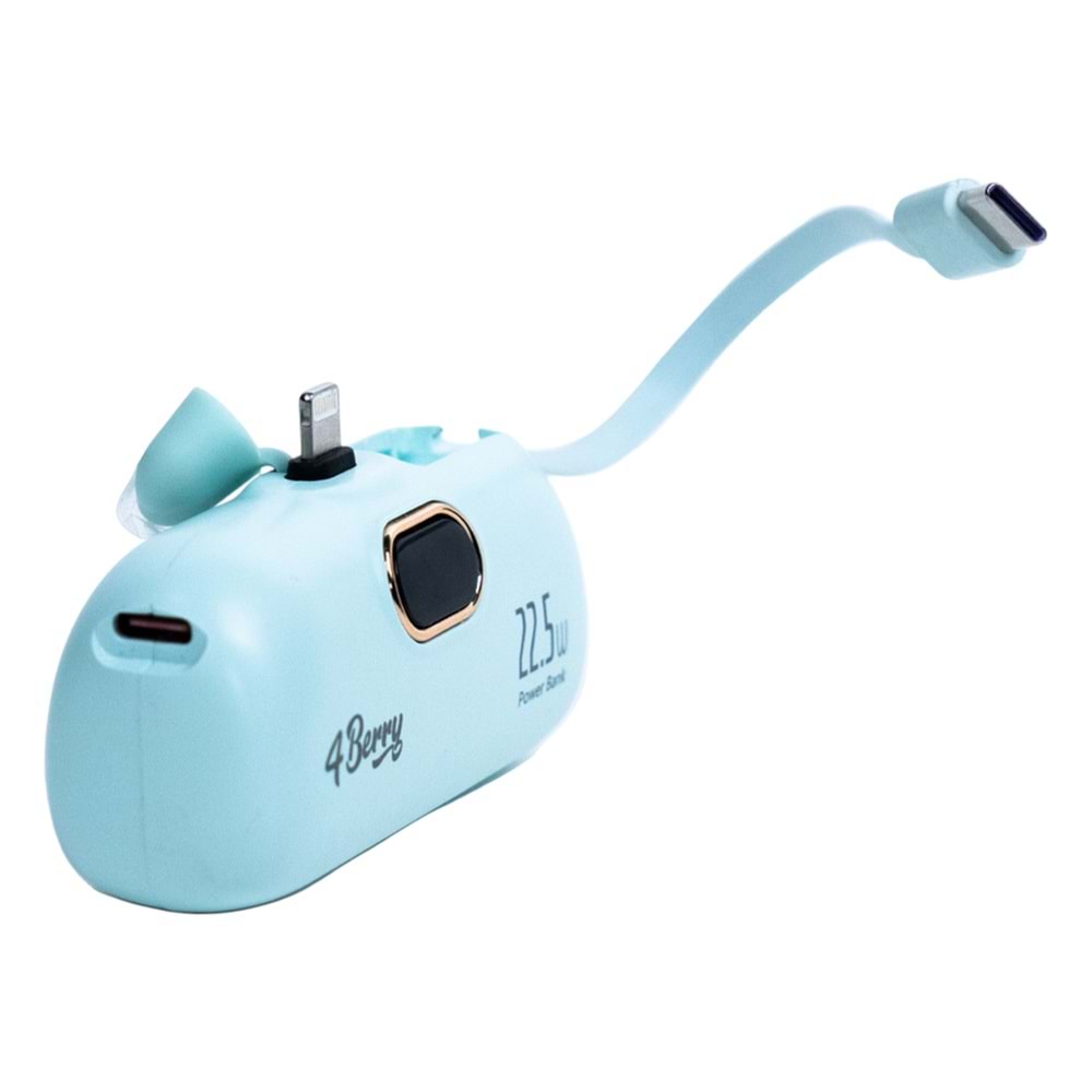 DX268Y Yeşil Powerbank – 5.000 mAh, 22.5 W Lightning Hızlı Şarj