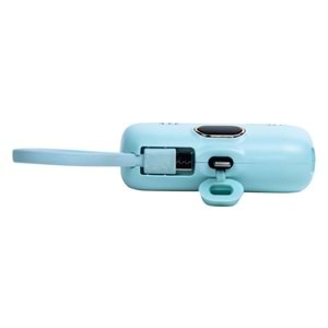 DX268Y Yeşil Powerbank – 5.000 mAh, 22.5 W Lightning Hızlı Şarj