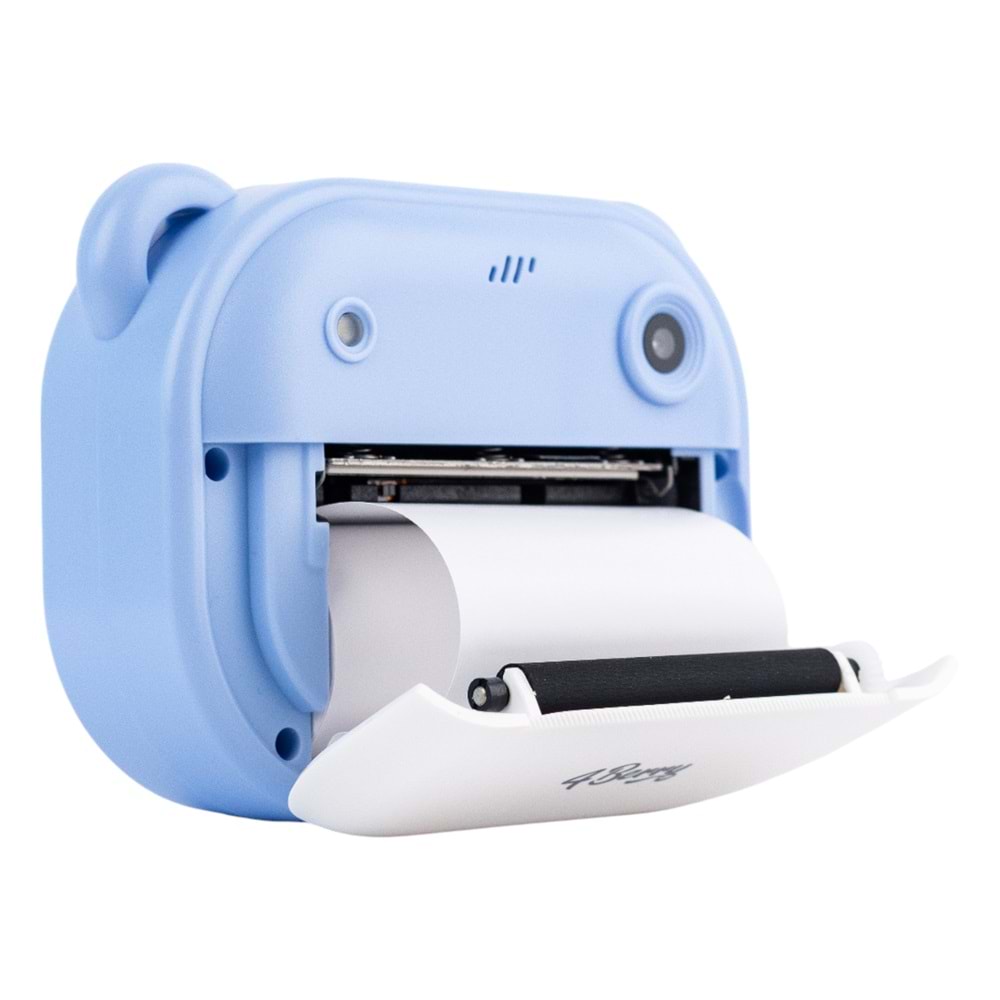 C10 Çocuk Kamerası – HD Ekranlı, Termal Etiket ve Fotoğraf Baskı, Mavi