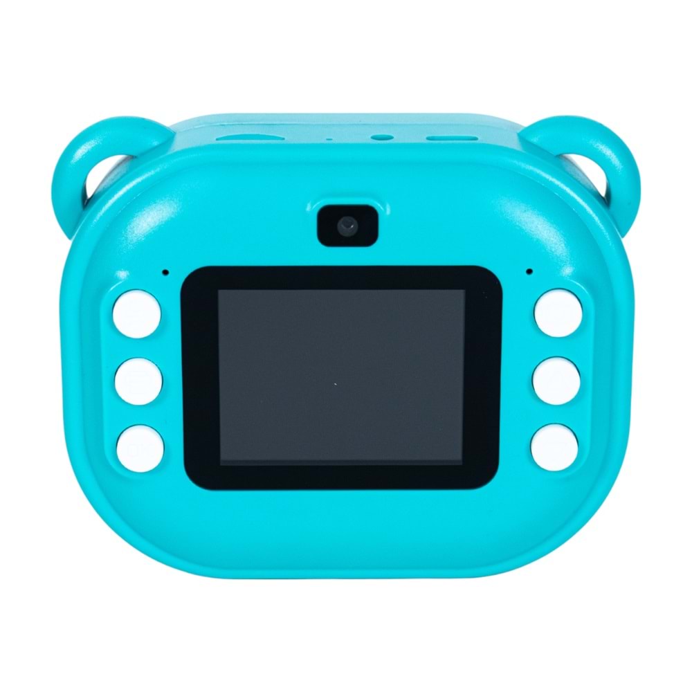 C10 Çocuk Kamerası – HD Ekranlı, Termal Etiket ve Fotoğraf Baskı, Yeşil