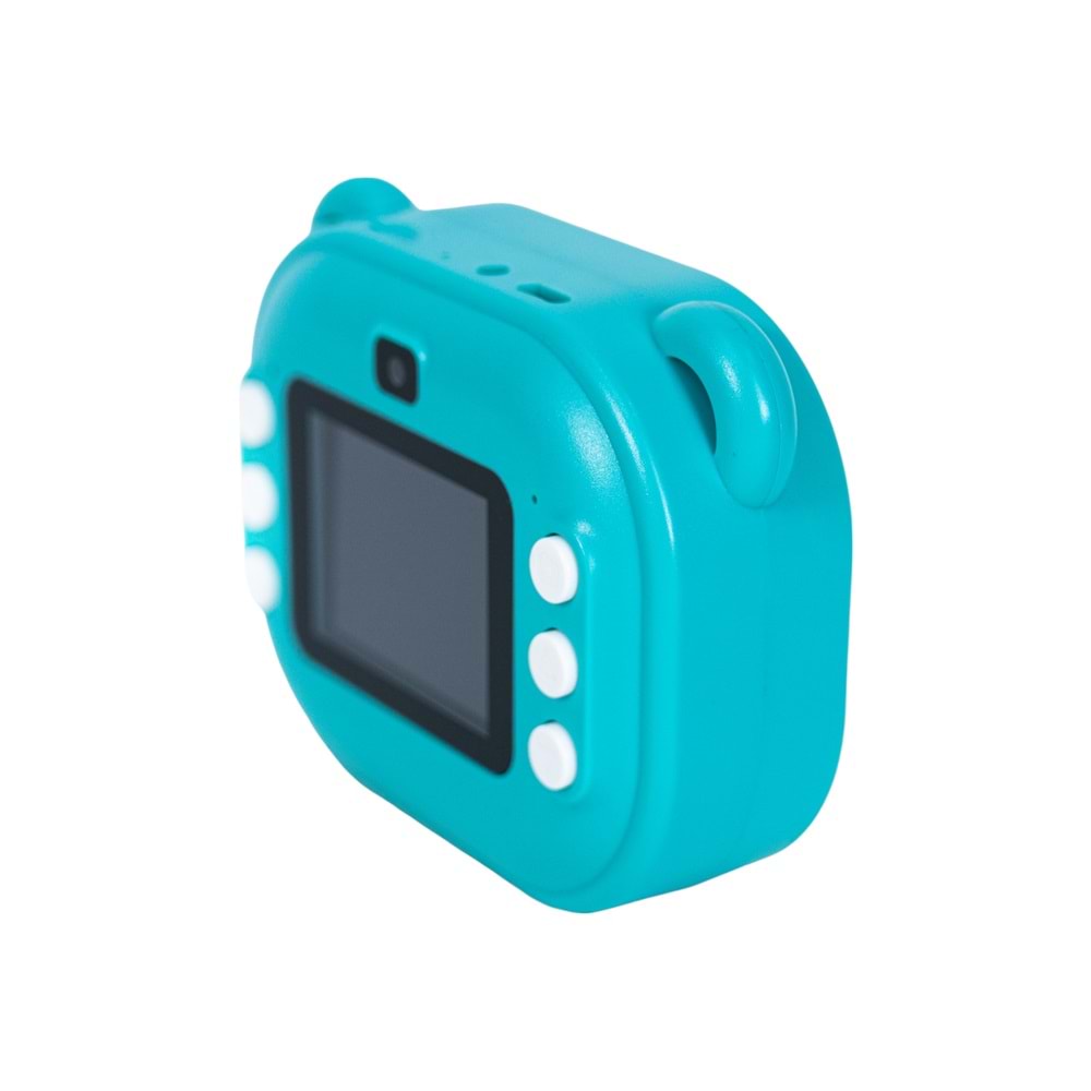 C10 Çocuk Kamerası – HD Ekranlı, Termal Etiket ve Fotoğraf Baskı, Yeşil