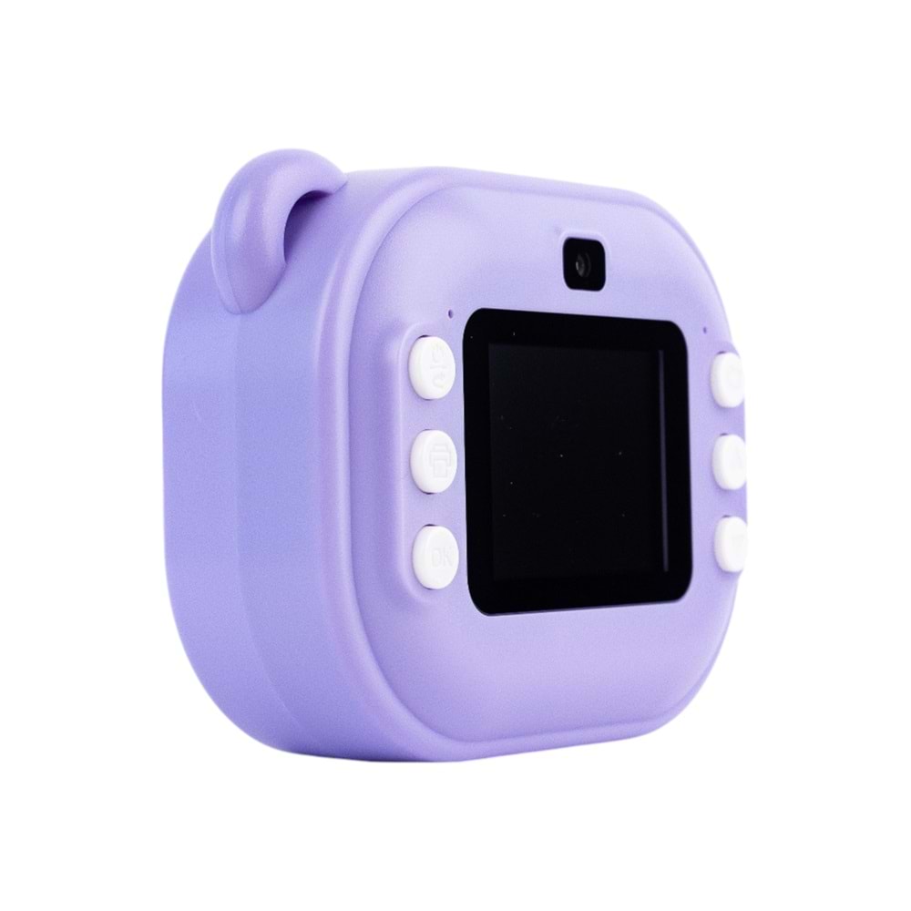 C10 Çocuk Kamerası – HD Ekranlı, Termal Etiket ve Fotoğraf Baskı, MOR