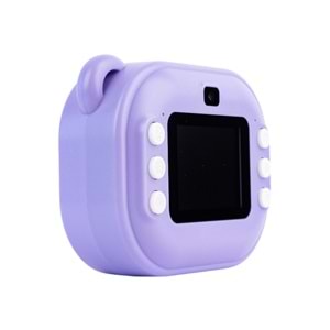 C10 Çocuk Kamerası – HD Ekranlı, Termal Etiket ve Fotoğraf Baskı, MOR