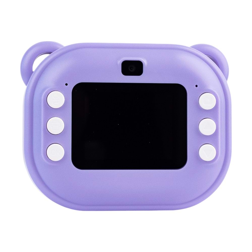 C10 Çocuk Kamerası – HD Ekranlı, Termal Etiket ve Fotoğraf Baskı, MOR