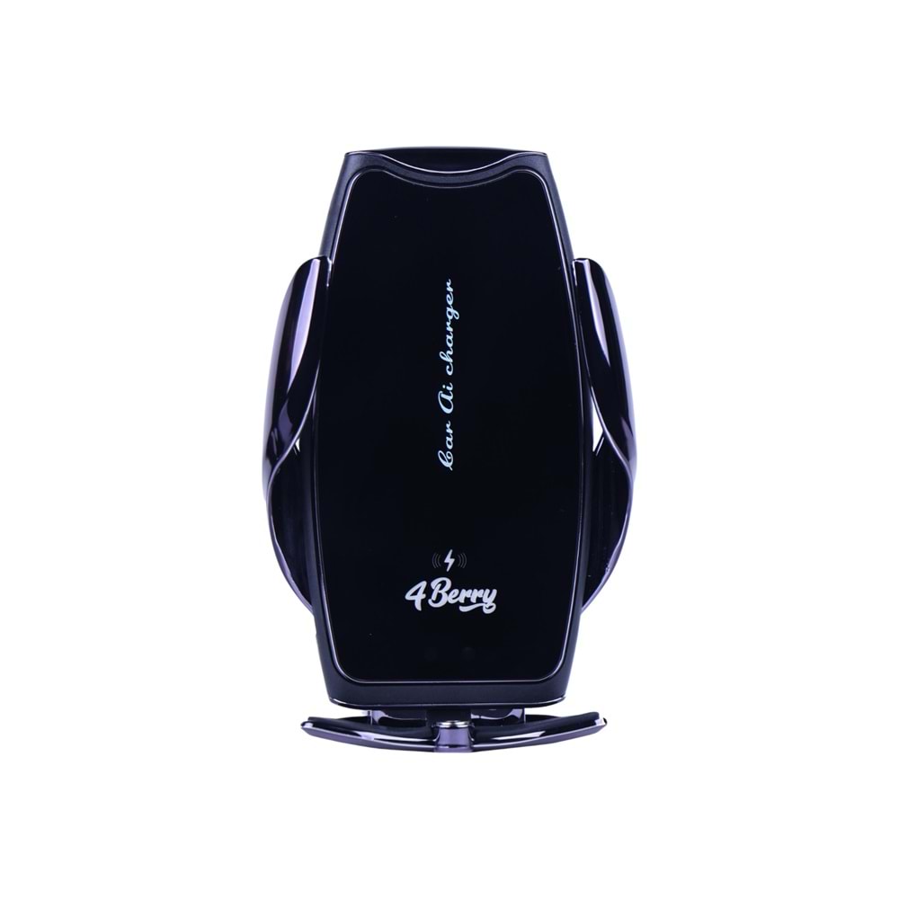 A8G Siyah Araç Tutucu – 15 W Kablosuz Hızlı Şarj, Otomatik Kıskaçlı