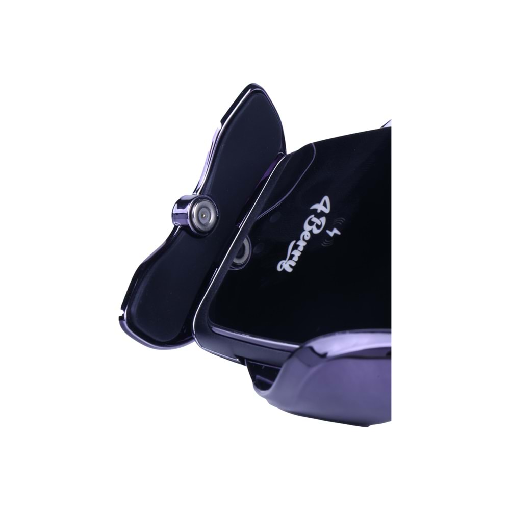 A8G Siyah Araç Tutucu – 15 W Kablosuz Hızlı Şarj, Otomatik Kıskaçlı