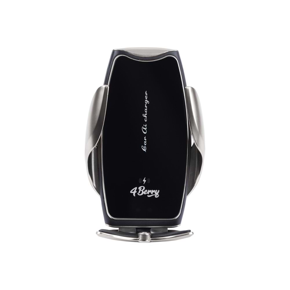 A8G Gri Araç Tutucu – 15 W Kablosuz Hızlı Şarj, Otomatik Kıskaçlı